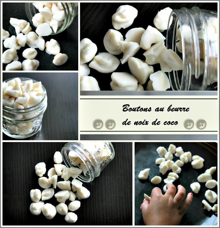 recette boutons au beurre de noix de coco
